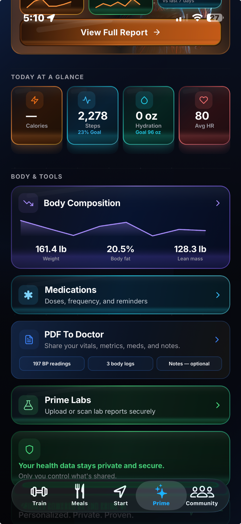 Prime Health body tools