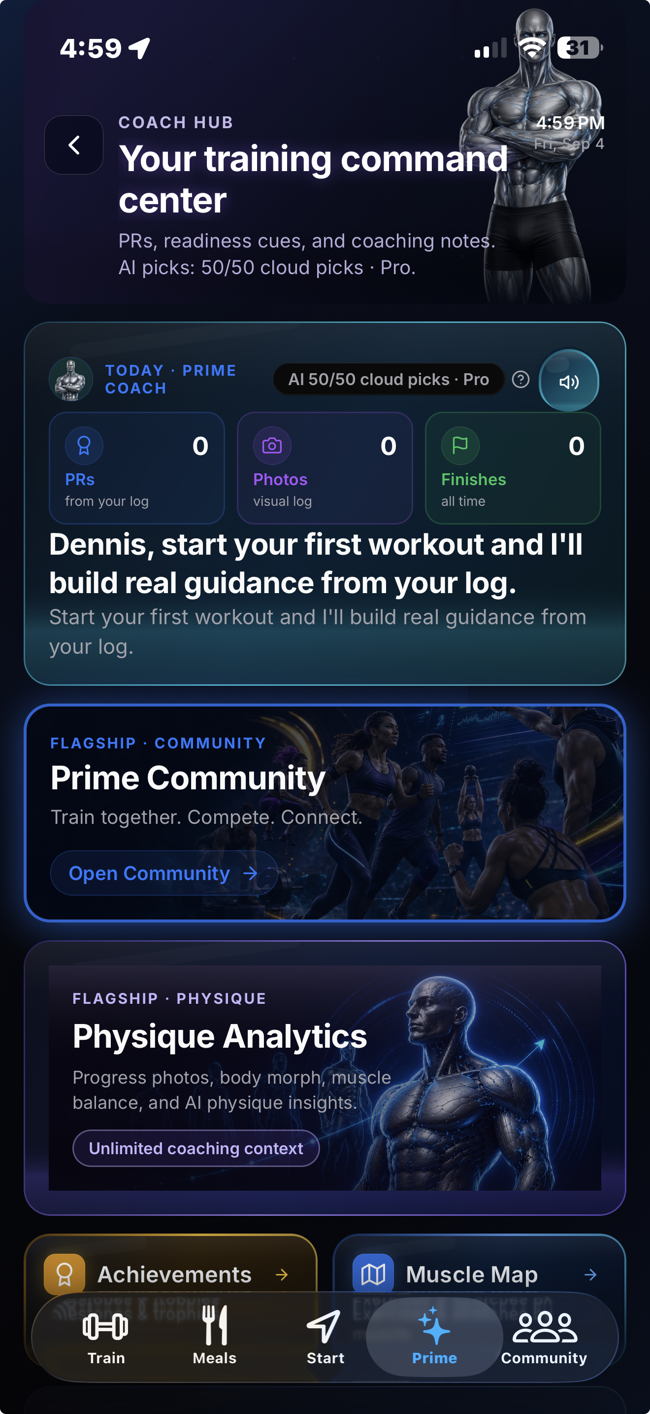 PRIME screen
